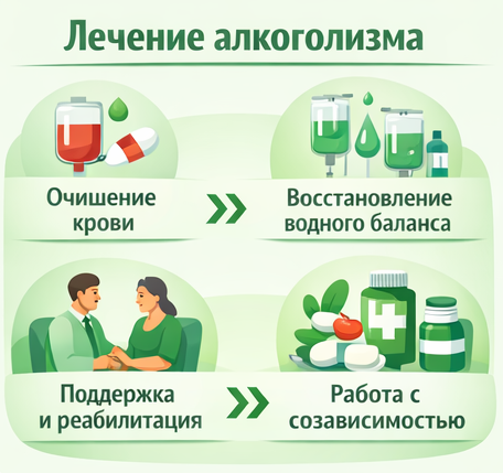 лечение алкоголизма в Невельске этапы